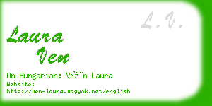 laura ven business card